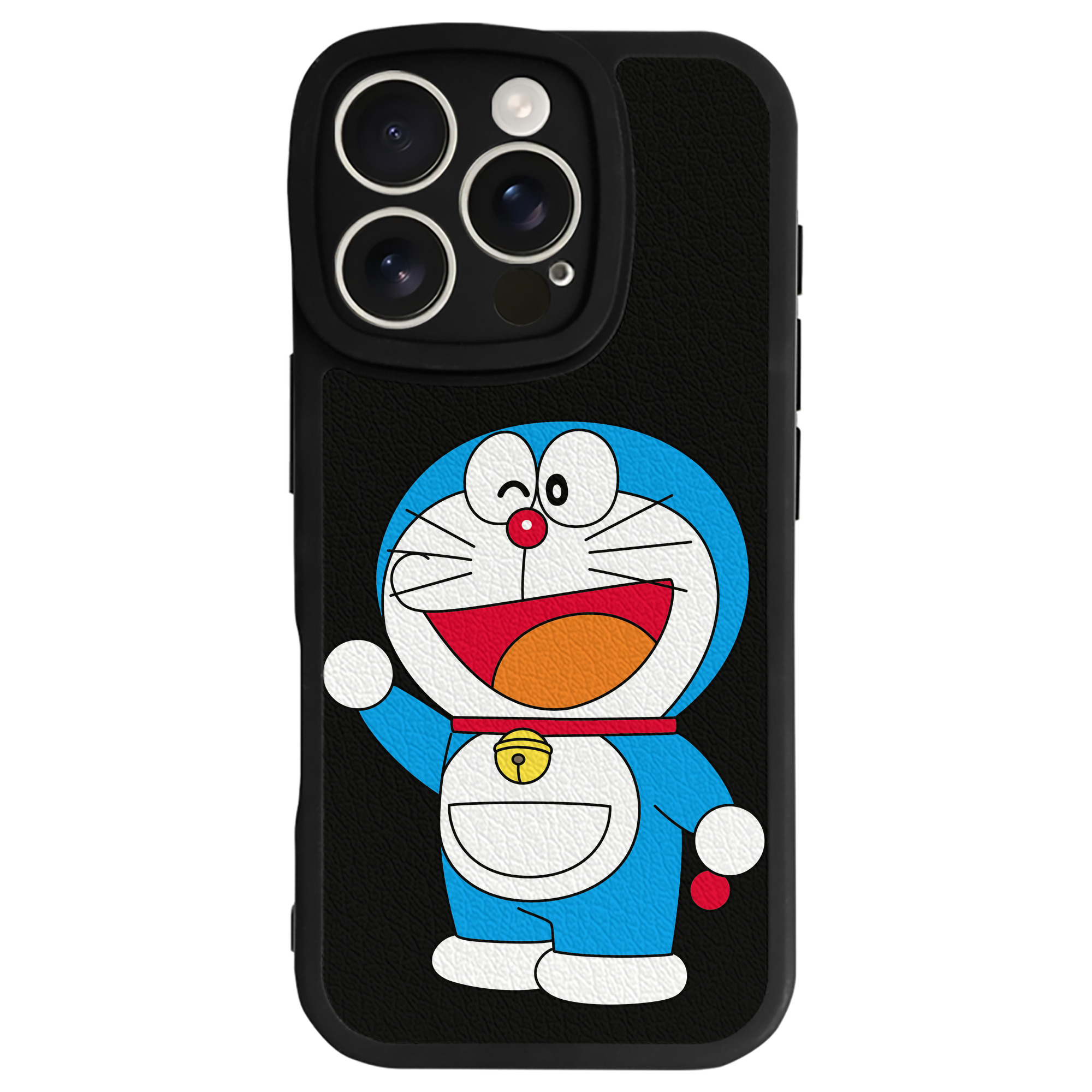 （画像用） ドラえもん Doraemon 【iPhone 16シリーズ対応】シリコンスマホケース（レザー調） 材質：シリコン